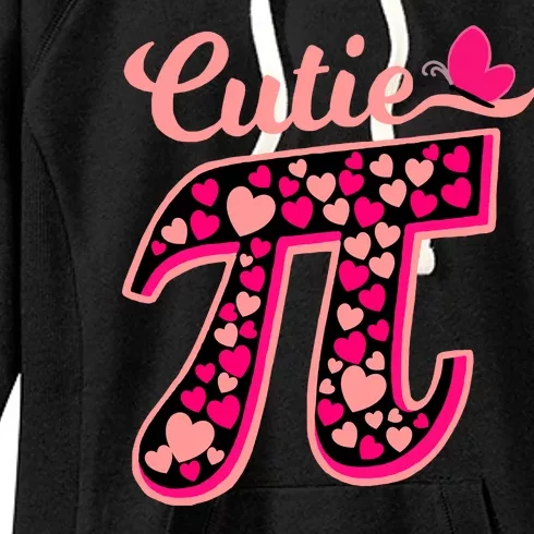 Cutie Pie Pie Day Shirt Butterfly And Hearts Women's Fleece Hoodie