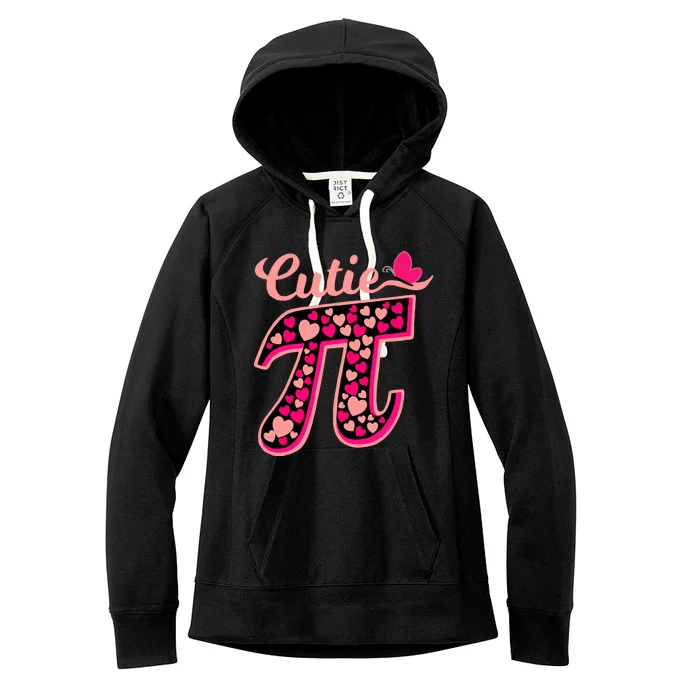 Cutie Pie Pie Day Shirt Butterfly And Hearts Women's Fleece Hoodie