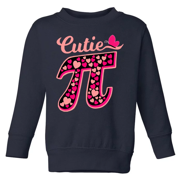 Cutie Pie Pie Day Shirt Butterfly And Hearts Toddler Sweatshirt