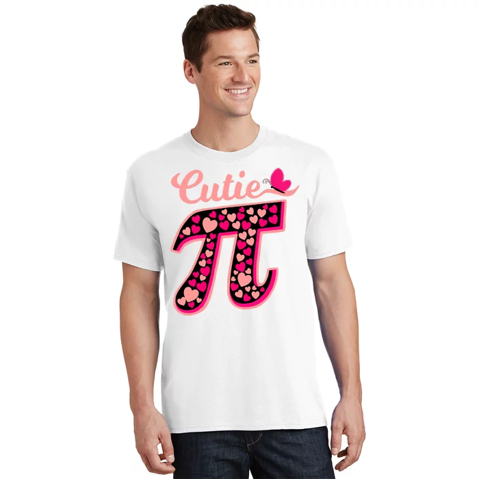 Cutie Pie Pie Day Shirt Butterfly And Hearts T-Shirt