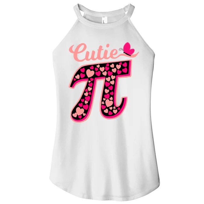 Cutie Pie Pie Day Shirt Butterfly And Hearts Women’s Perfect Tri Rocker Tank