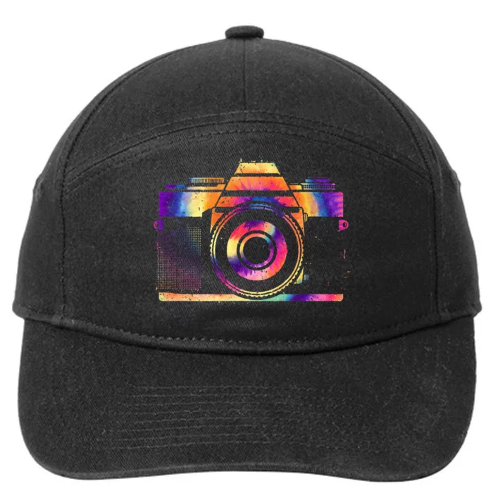 Camera Photographer Photographers Photography Creative Gift 7-Panel Snapback Hat