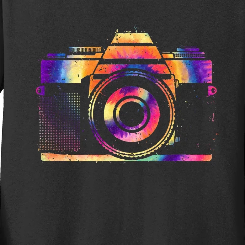 Camera Photographer Photographers Photography Creative Gift Kids Long Sleeve Shirt