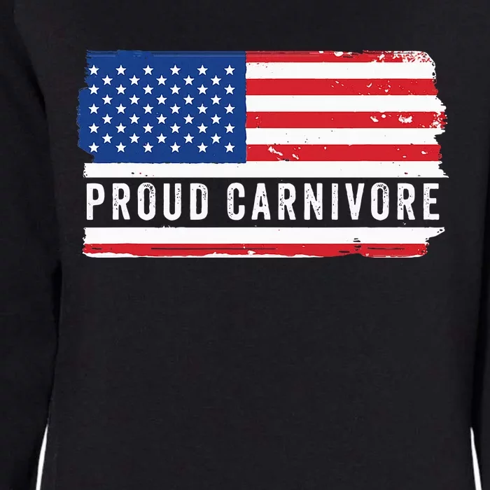 Carnivore Protein Pride Usa Us Flag Diet Meat Eater Keto Womens California Wash Sweatshirt