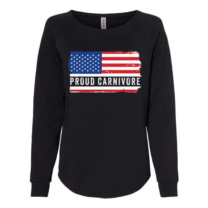 Carnivore Protein Pride Usa Us Flag Diet Meat Eater Keto Womens California Wash Sweatshirt