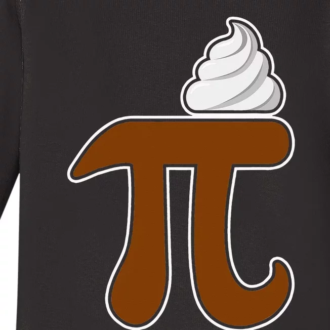 Chocolate Pie Pi Day Apparel Math Nerd funny teacher Baby Long Sleeve Bodysuit