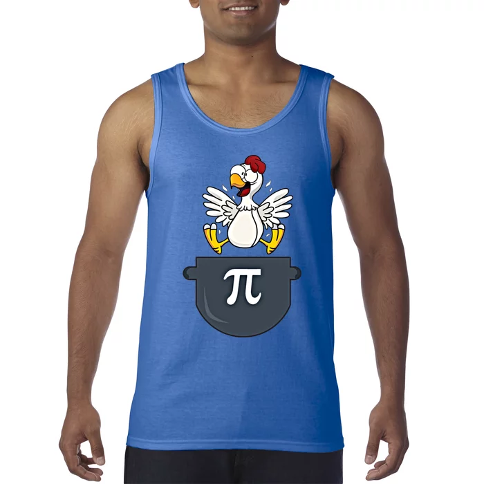 Chicken Pot Pie Funny Pi Day Pun Math Numbers 3 14 March 14 Gift Tank Top