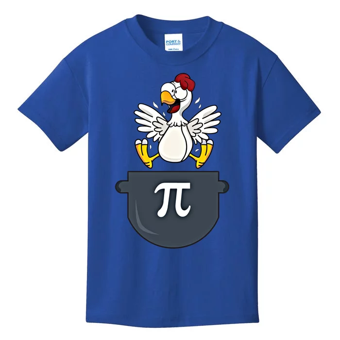 Chicken Pot Pie Funny Pi Day Pun Math Numbers 3 14 March 14 Gift Kids T-Shirt