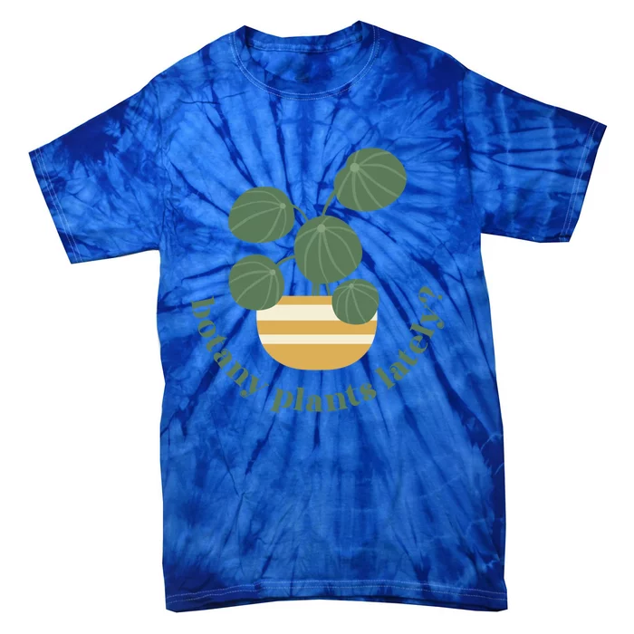 Cute Pilea Paperomiodes House Plant Botany Plants Lately Gift Tie-Dye T-Shirt