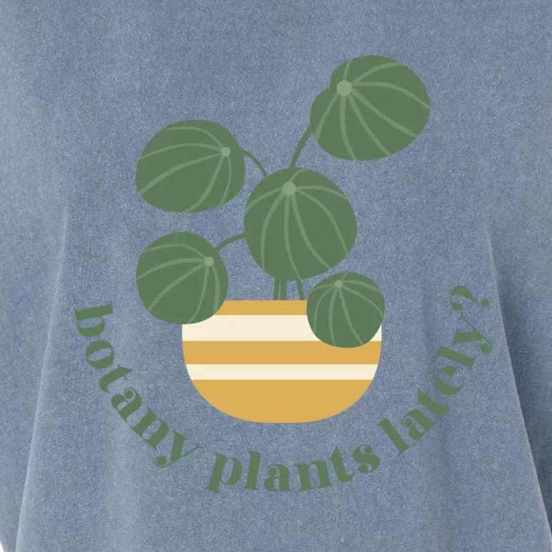 Cute Pilea Paperomiodes House Plant Botany Plants Lately Gift Garment-Dyed Women's Muscle Tee