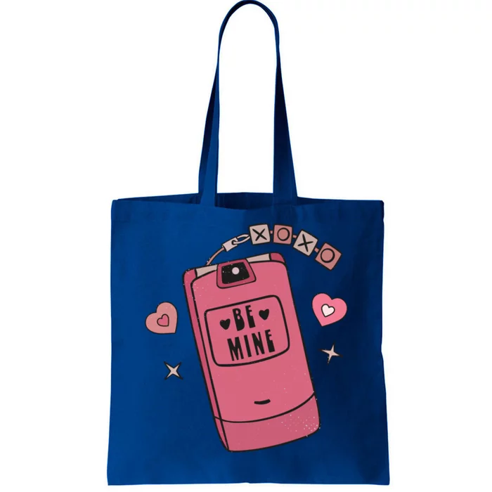 Cute Pink Phone Be Mine Xoxos Happy Valentines Day Gift Tote Bag