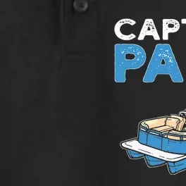 Captain Papa. Pontoon Boat Captain Dry Zone Grid Performance Polo