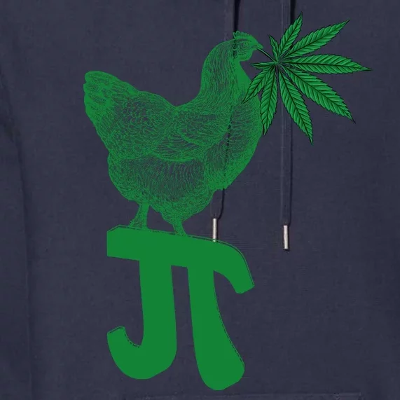 Chicken Pot Pie Pi Day Weed Pun Math Numbers March 3.14 Premium Hoodie