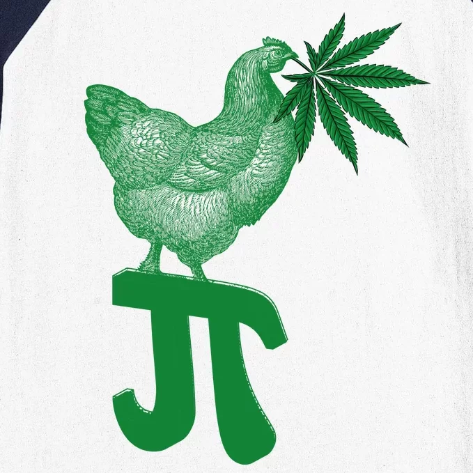 Chicken Pot Pie Pi Day Weed Pun Math Numbers March 3.14 Baseball Sleeve Shirt