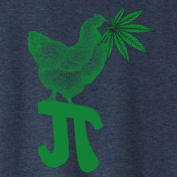 Chicken Pot Pie Pi Day Weed Pun Math Numbers March 3.14 Women's Crop Top Tee