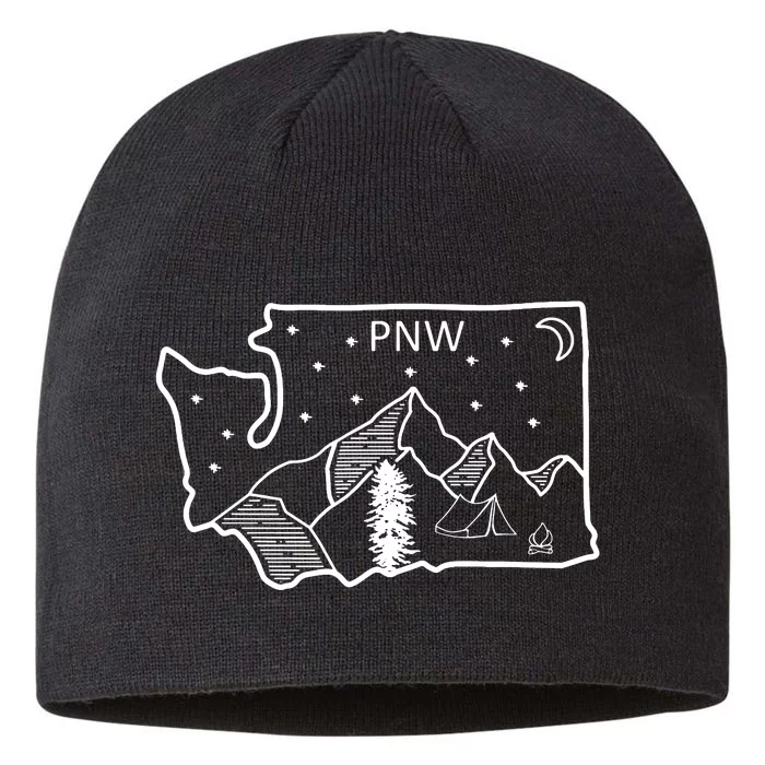 Cool Pnw Pacific Northwest Washington 8 1/2in Sustainable Knit Beanie