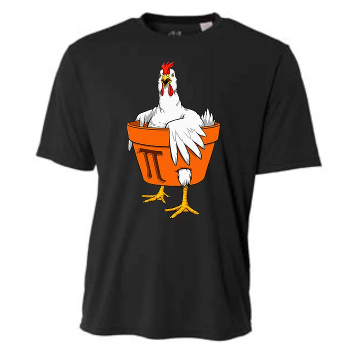 Chicken Pot PI Day Math Teacher Gift Cooling Performance Crew T-Shirt