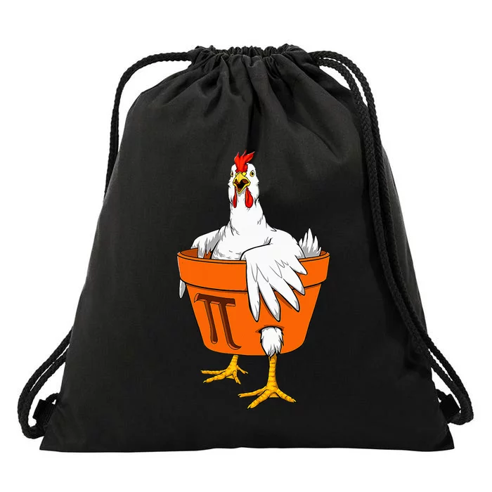 Chicken Pot PI Day Math Teacher Gift Drawstring Bag