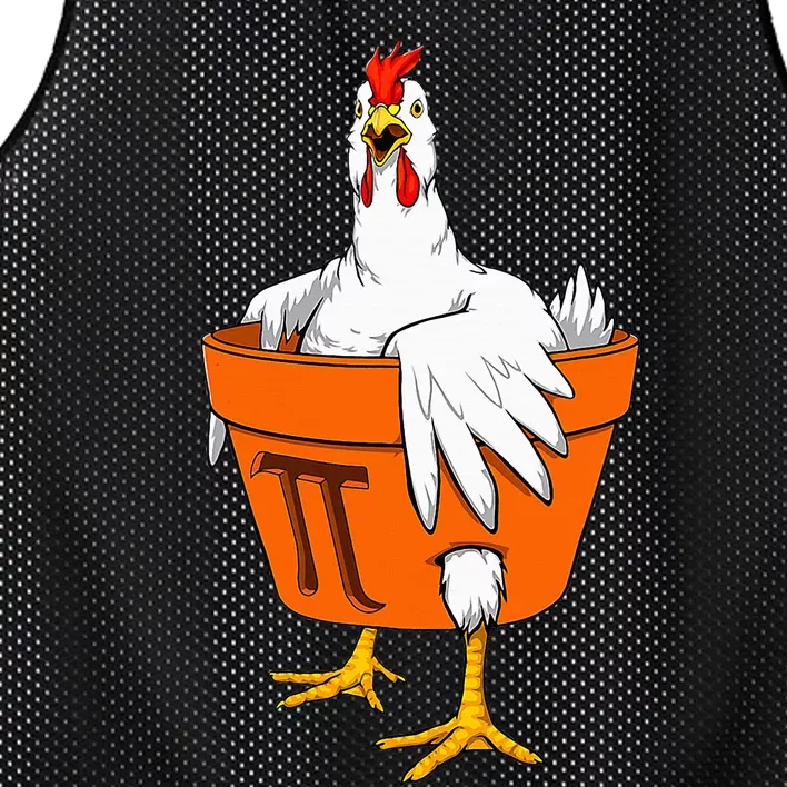 Chicken Pot PI Day Math Teacher Gift Mesh Reversible Basketball Jersey Tank