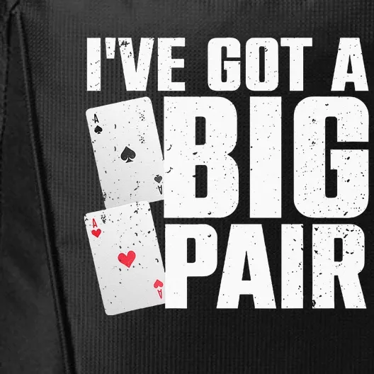 Cool Poker Player Design For Men Women Casino Lover Gambler City Backpack