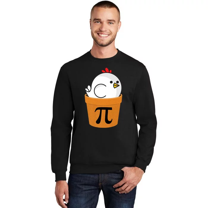 Chicken Pot Pi Shirt, Funny Math Day Gift Premium Sweatshirt