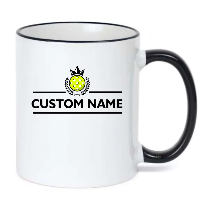 Custom Pickleball Personalize Team Name Black Color Changing Mug