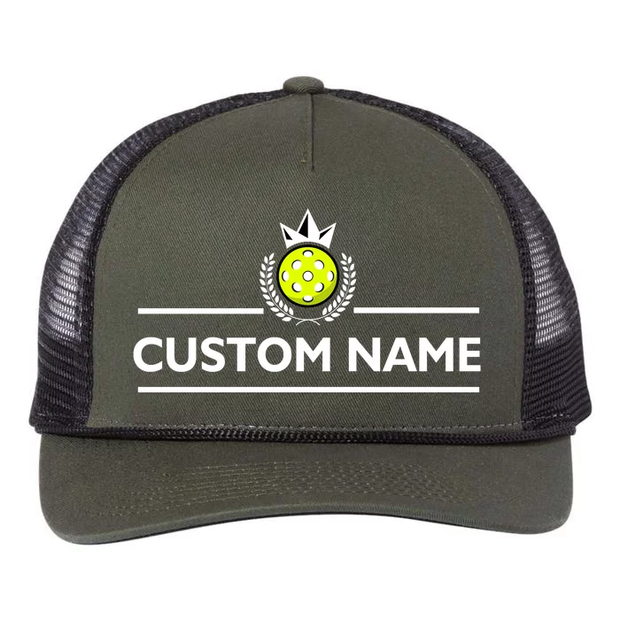 Custom Pickleball Personalize Team Name Retro Rope Trucker Hat Cap