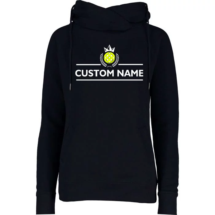 Custom Pickleball Personalize Team Name Womens Funnel Neck Pullover Hood