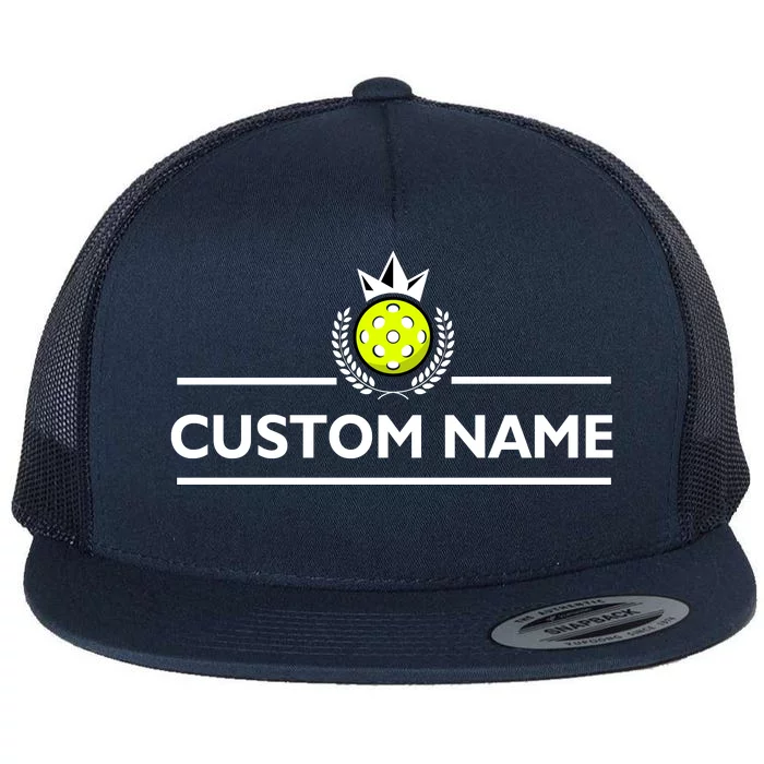 Custom Pickleball Personalize Team Name Flat Bill Trucker Hat