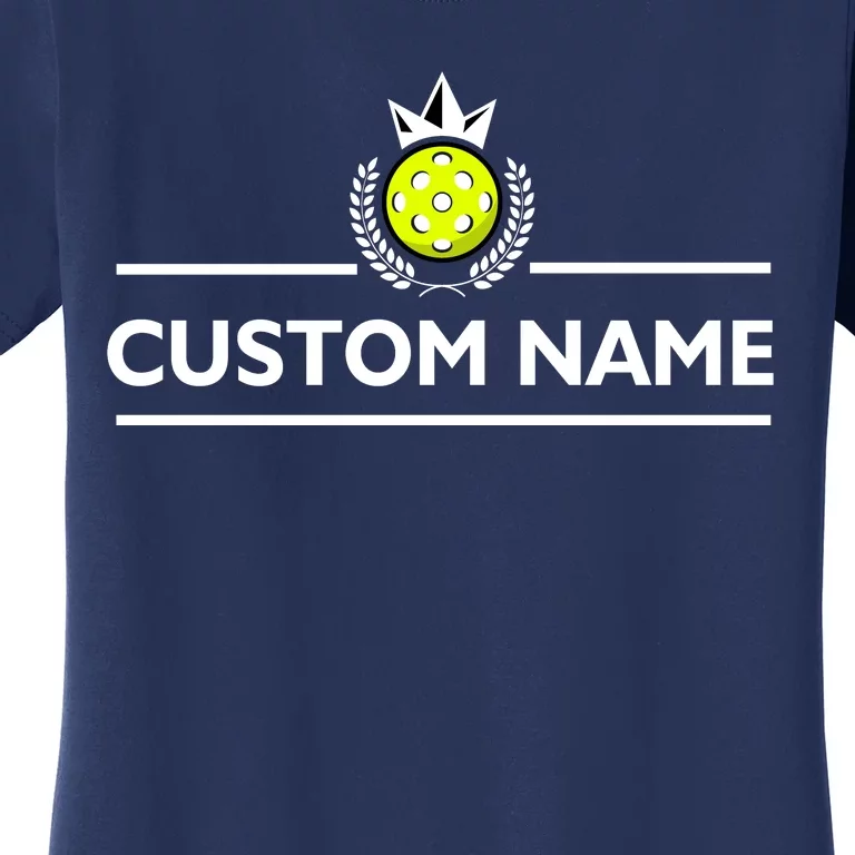 Custom Pickleball Personalize Team Name Women's T-Shirt