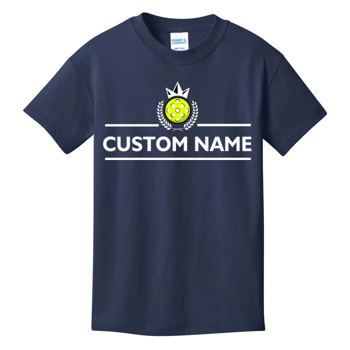 Custom Pickleball Personalize Team Name Kids T-Shirt