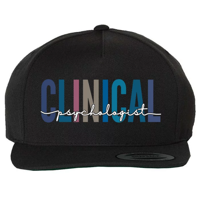 Clinical Psychologist Psychology Meaningful Gift Wool Snapback Cap