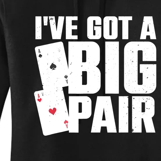 Cool Poker Player Design Casino Lover Gambler Women's Pullover Hoodie