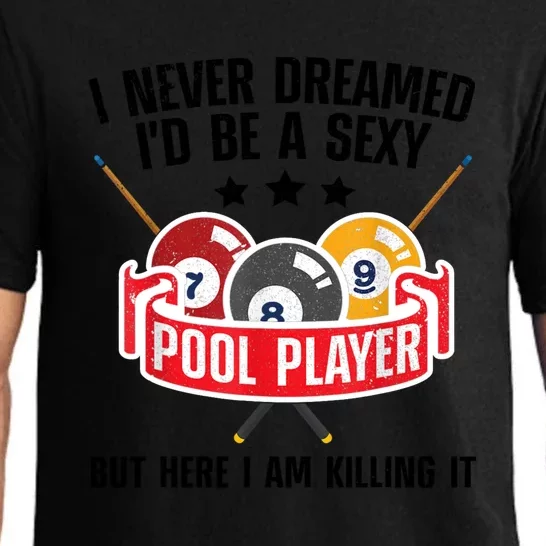 Cool Pool Player Design For Men Women Pool Billiards Player Pajama Set