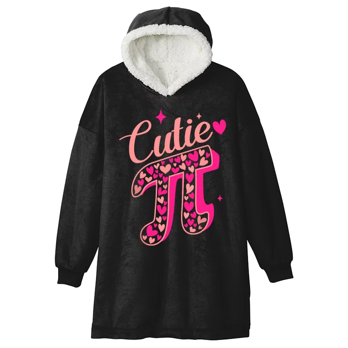 Cutie Pink Pi Day 2024 Hooded Wearable Blanket