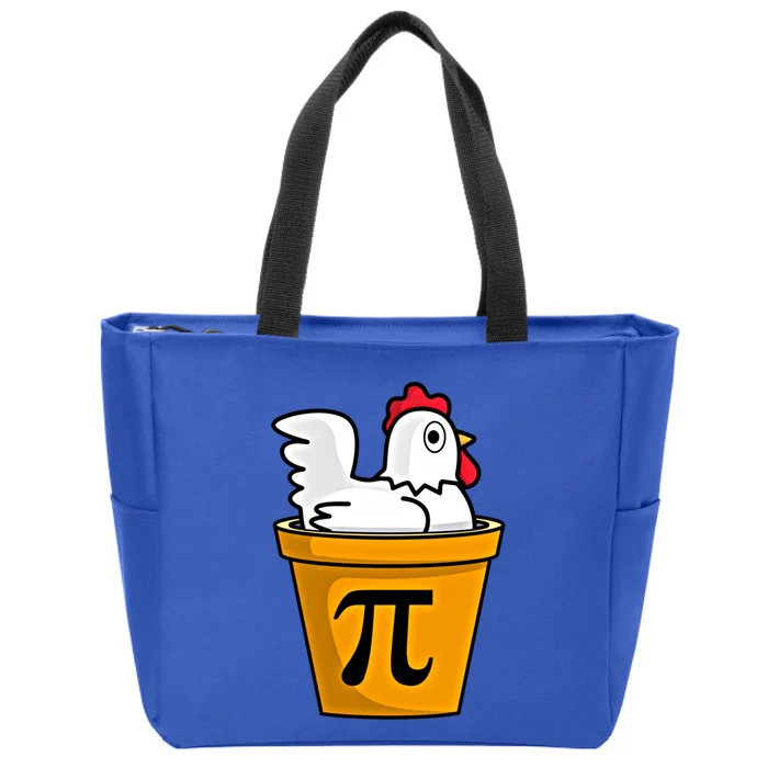 Chicken Pot Pie Math Geek March 14 Pi Day Teacher Professor Gift Zip Tote Bag