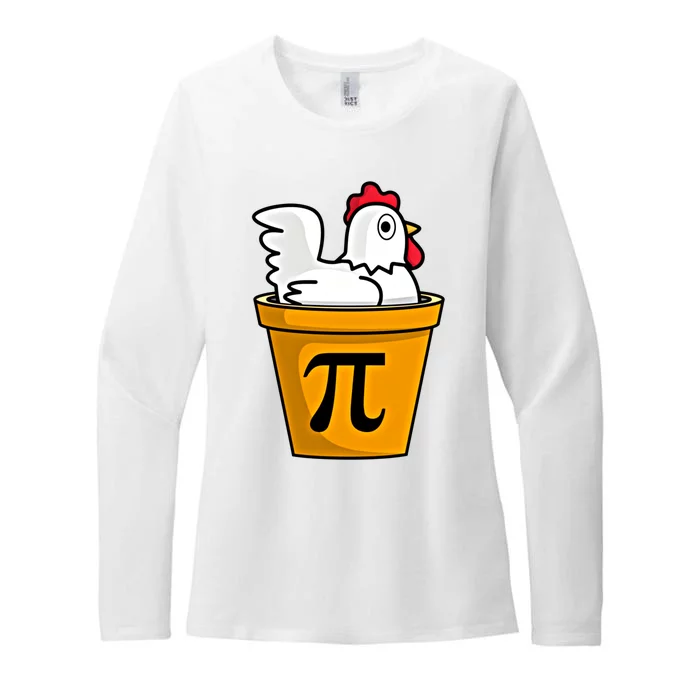 Chicken Pot Pie Math Geek March 14 Pi Day Teacher Professor Gift Womens CVC Long Sleeve Shirt