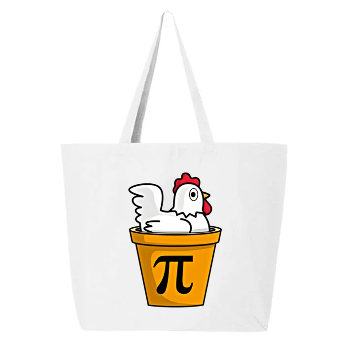 Chicken Pot Pie Math Geek March 14 Pi Day Teacher Professor Gift 25L Jumbo Tote