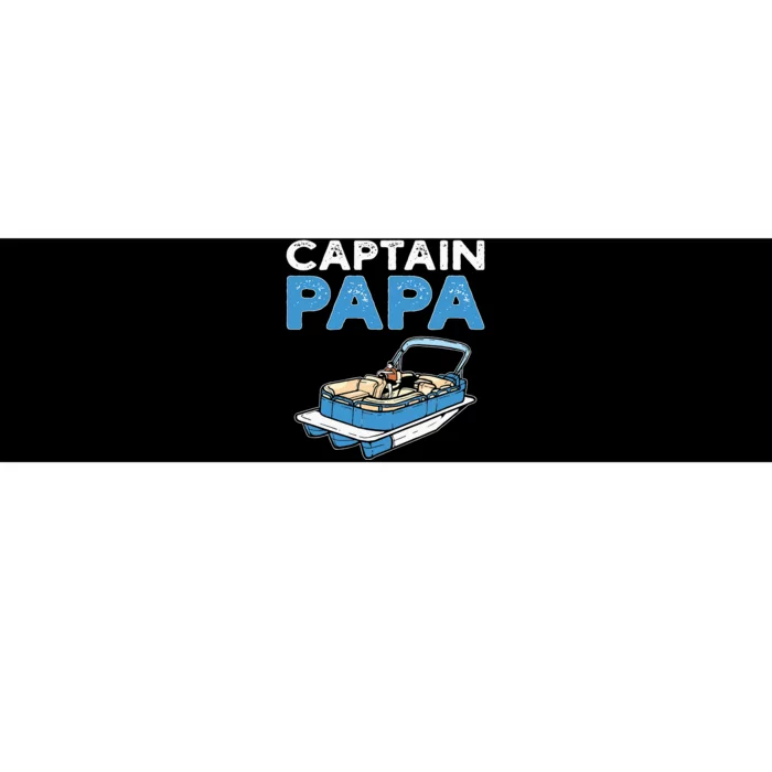 Captain Papa. Pontoon Boat Captain Bumper Sticker