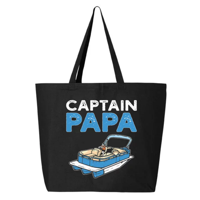 Captain Papa. Pontoon Boat Captain 25L Jumbo Tote