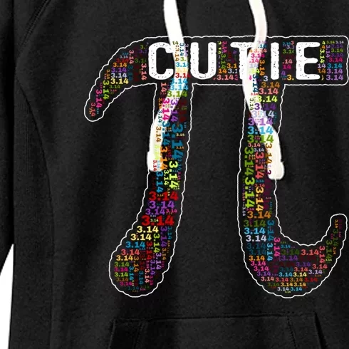 Cutie Pi Pie Math Gift I Fun Math Geek Nerd Great Gift Women's Fleece Hoodie