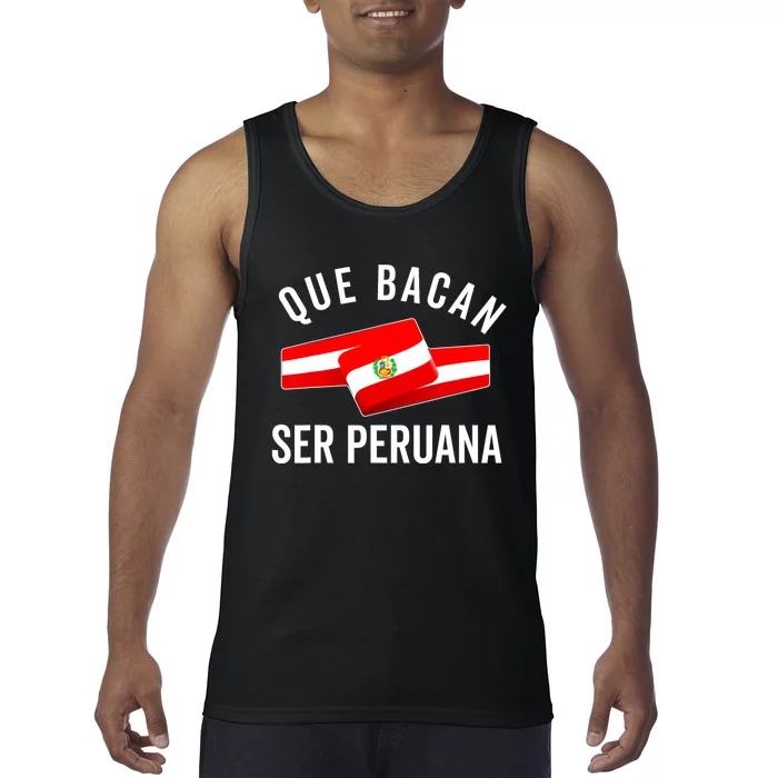 Camiseta Peruana Peruvian Flag Pride Peru Mujer Slang Women Tank Top