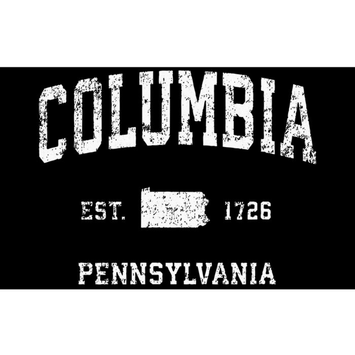 Columbia Pennsylvania PA Vintage Athletic Sports Design Bumper Sticker