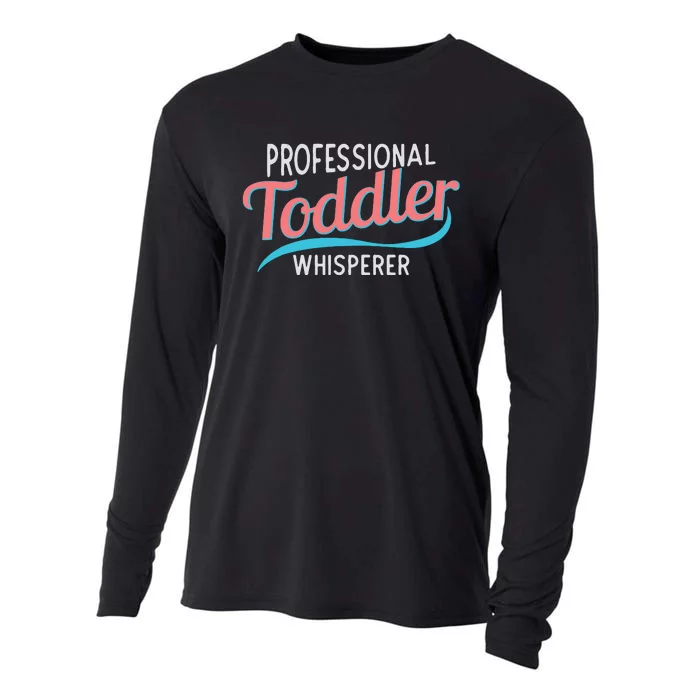 Childcare Provider Professional Whisperer Cooling Performance Long Sleeve Crew