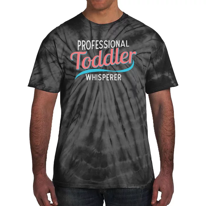 Childcare Provider Professional Whisperer Tie-Dye T-Shirt