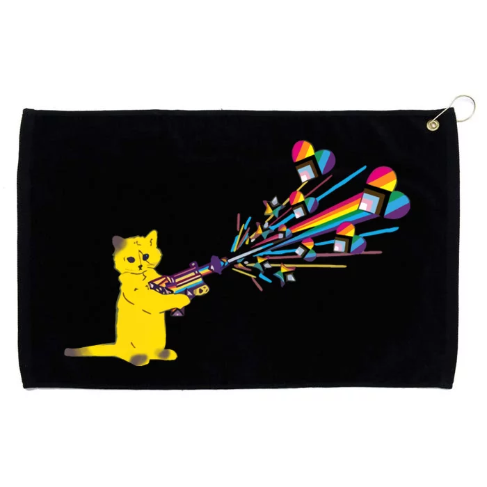 Cat Pew Pew Pride Grommeted Golf Towel