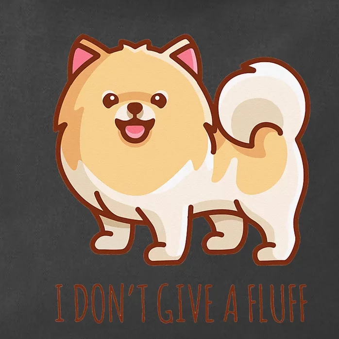 Cute Pomeranian Pom I don't give a fluff funny Zip Tote Bag