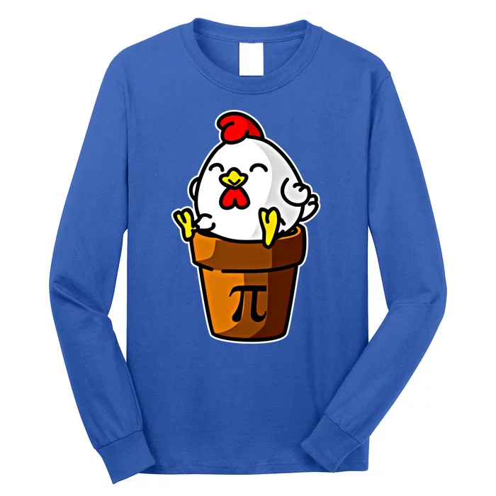 Chicken Pot Pie Pi Day Mathematics Pun Math Teacher Meaningful Gift Cute Gift Long Sleeve Shirt