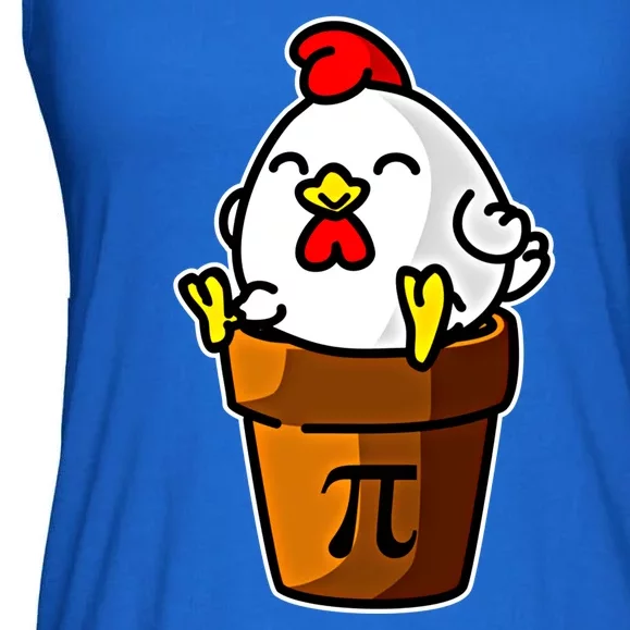 Chicken Pot Pie Pi Day Mathematics Pun Math Teacher Meaningful Gift Cute Gift Ladies Essential Flowy Tank