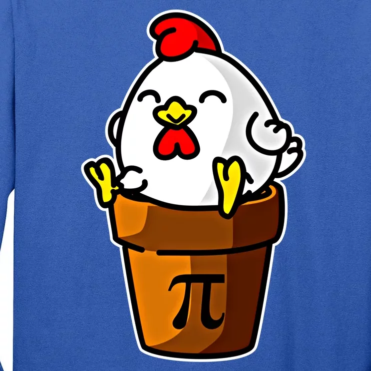 Chicken Pot Pie Pi Day Mathematics Pun Math Teacher Meaningful Gift Cute Gift Tall Long Sleeve T-Shirt